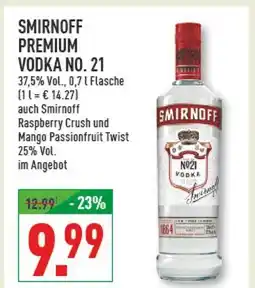 Marktkauf Smirnoff premium vodka no. 21 Angebot