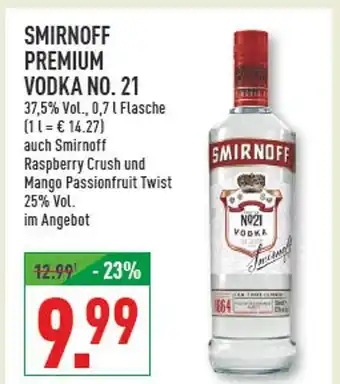 Marktkauf Smirnoff premium vodka no. 21 Angebot
