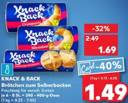 Kaufland KNACK & BACK Brötchen zum Selberbacken Angebot