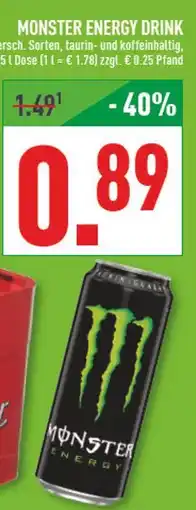 Marktkauf Monster energy drink Angebot