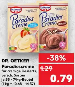 Kaufland DR. OETKER Paradiescreme Angebot