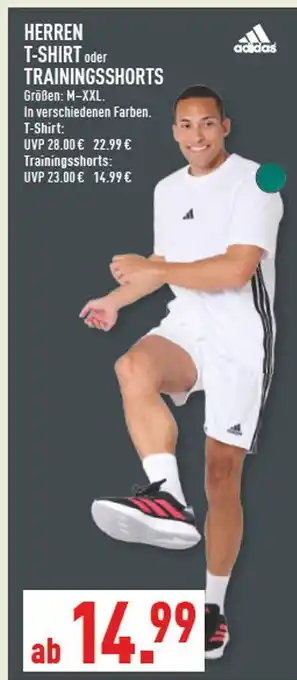Marktkauf Adidas herren t-shirt oder trainingsshorts Angebot