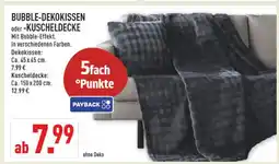 Marktkauf Bubble-dekokissen oder kuscheldecke Angebot