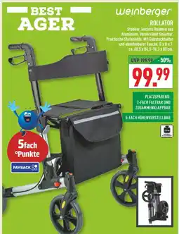 Marktkauf Weinberger rollator Angebot