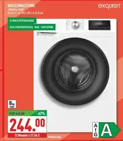 Marktkauf Exquisit waschmaschine wa8014-340a Angebot