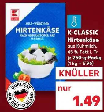 Kaufland K-CLASSIC Hirtenkäse Angebot