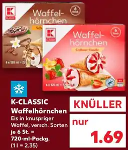 Kaufland K-CLASSIC Waffelhörnchen Angebot