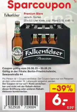 Netto Marken-Discount Falkenfelser Premium Biere Angebot