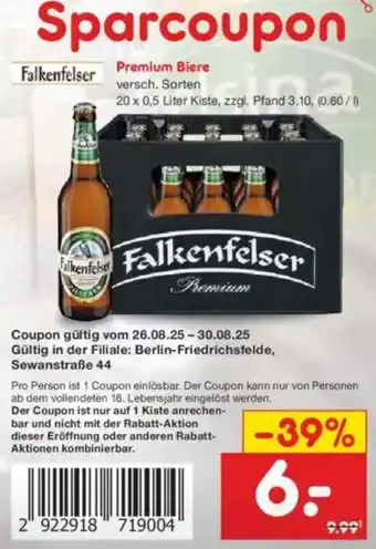Netto Marken-Discount Falkenfelser Premium Biere Angebot