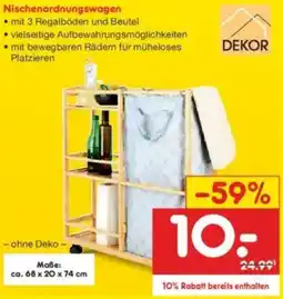Netto Marken-Discount DEKOR Nischenordnungswagen Angebot