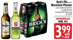 Edeka Beck's Pils oder Warsteiner Pilsener Angebot
