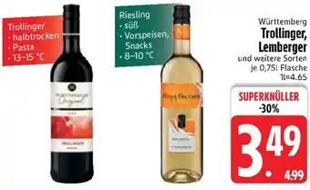 Edeka Württemberg Trollinger, Lemberger Angebot