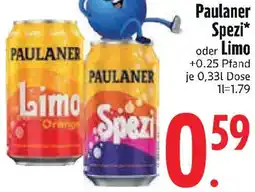 Edeka Paulaner Spezi oder Limo Angebot