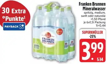 Edeka Franken Brunnen Mineralwasser Angebot