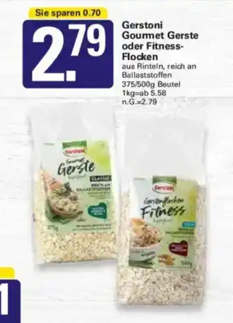 WEZ Gerstoni Gourmet Gerste oder Fitness- Flocken Angebot