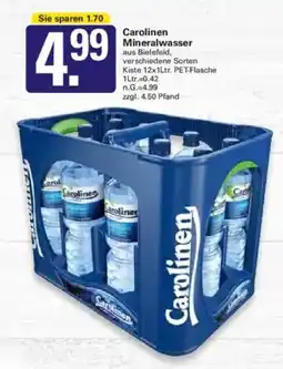 WEZ Carolinen Mineralwasser Angebot