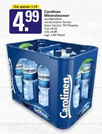 WEZ Carolinen Mineralwasser Angebot