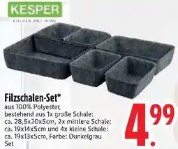 Edeka KESPER Filzschalen-Set Angebot