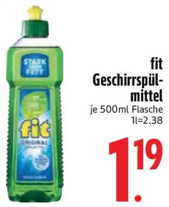 Edeka fit Geschirrspülmittel Angebot