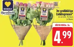 Edeka EDEKA Herzstücke 7er großblütige Lieblingsrosen Angebot