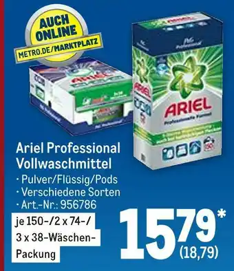 METRO Ariel professional vollwaschmittel Angebot