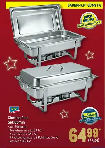 METRO Aro chafing dish set 65mm Angebot