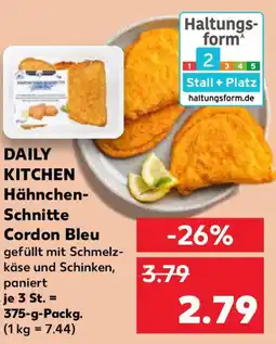 Kaufland DAILY KITCHEN Hähnchen- Schnitte Cordon Bleu Angebot