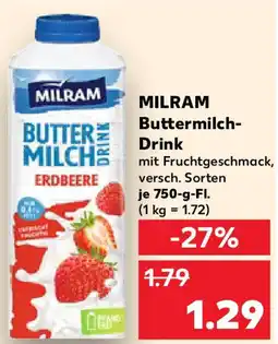Kaufland MILRAM Buttermilch- Drink Angebot