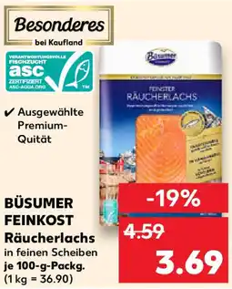 Kaufland BÜSUMER FEINKOST Räucherlachs Angebot