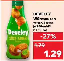 Kaufland DEVELEY Würzsaucen Angebot