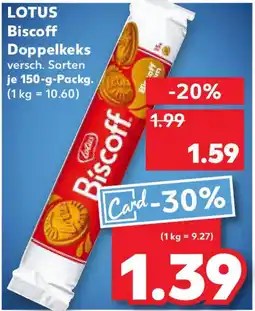 Kaufland LOTUS Biscoff Doppelkeks Angebot