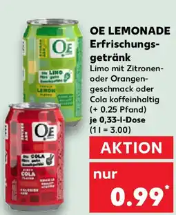 Kaufland OE LEMONADE Erfrischungs- getränk Angebot