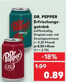 Kaufland DR. PEPPER Erfrischungs- getränk Angebot