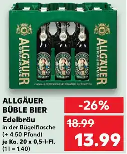 Kaufland ALLGÄUER BÜBLE BIER Edelbräu Angebot