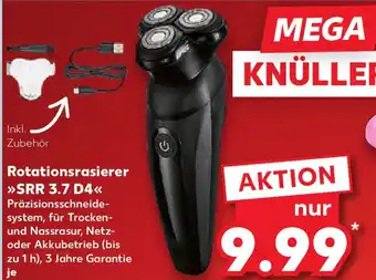 Kaufland Rotationsrasierer SRR 3.7 D4 Angebot