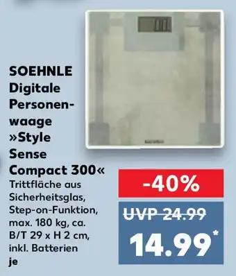 Kaufland SOEHNLE Digitale Personen- waage Style Sense Compact 300 Angebot