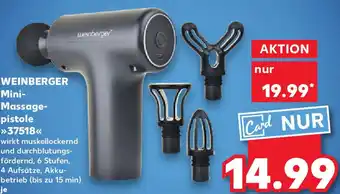 Kaufland WEINBERGER Mini- Massage- pistole 37518 Angebot
