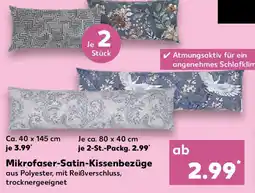Kaufland LIV BO Mikrofaser-Satin-Kissenbezüge Angebot