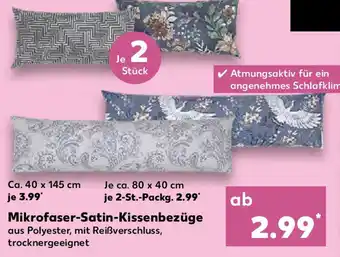 Kaufland LIV BO Mikrofaser-Satin-Kissenbezüge Angebot