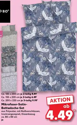 Kaufland LIV BO Mikrofaser-Satin- Bettwäsche-Set Angebot