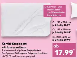 Kaufland LIV BO Kombi-Steppbett 4 Jahreszeiten Angebot