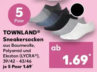 Kaufland TOWNLAND Sneakersocken Angebot
