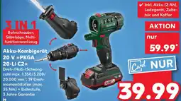 Kaufland PARKSIDE Akku-Kombigerät 20 V PKGA 20-Li C2 Angebot