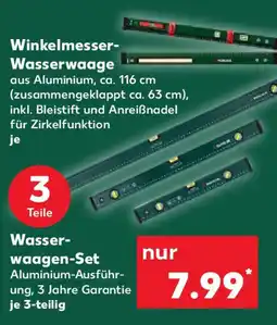 Kaufland Winkelmesser- Wasserwaage- Wasser- waagen-Set Angebot
