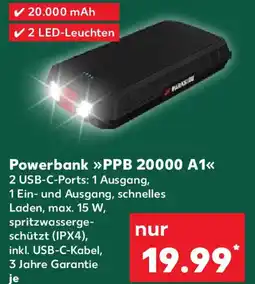 Kaufland PARKSIDE Powerbank PPB 20000 A1 Angebot