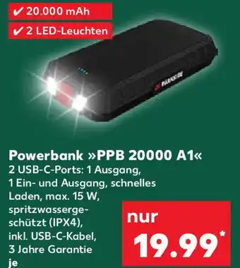 Kaufland PARKSIDE Powerbank PPB 20000 A1 Angebot