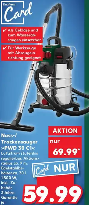 Kaufland PARKSIDE Nass-/ Trockensauger PWD 30 C1 Angebot