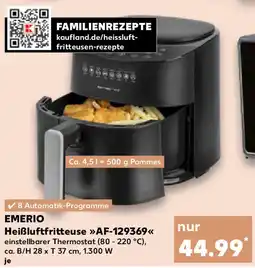 Kaufland EMERIO Heißluftfritteuse AF-129369 Angebot