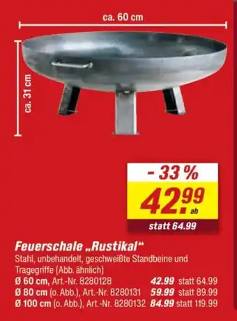 toom Baumarkt Feuerschale,,Rustikal Angebot