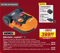 toom Baumarkt WORX Mähroboter „Landroid" Angebot